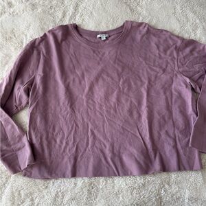 James Perse Women’s Long Sleeve Cotton Crewneck